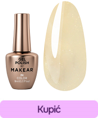Lakier hybrydowy MAKEAR Pastel Princess 405 żółty z połyskiem 8 ml